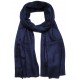 Echte Pashmina Schal Navy blau 100% Handgewebter Kaschmir