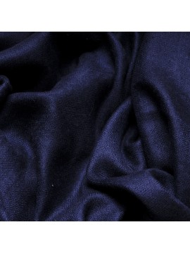 Véritable Pashmina 100% cachemire Bleu marine Grand modèle