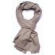 Véritable Pashmina 100% cachemire Beige naturel non teint format châle (1m x 2m)