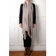 Echte Pashmina Schal Naturbeige 100% Handgewebter Kaschmir