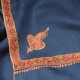 ASHLEY GOLD, Real embroidered pashmina shawl 100% cashmere