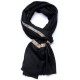 ASHA NOIR, hand-embroidered 100% cashmere pashmina stole