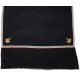 ASHA NOIR, hand-embroidered 100% cashmere pashmina stole