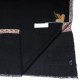 ASHA NOIR, hand-embroidered 100% cashmere pashmina stole