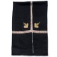 ASHA NOIR, hand-embroidered 100% cashmere pashmina stole