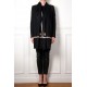 ASHA NOIR, hand-embroidered 100% cashmere pashmina stole