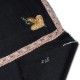 ASHA NOIR, hand-embroidered 100% cashmere pashmina stole