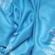 ASHA NOIR, hand-embroidered 100% cashmere pashmina stole