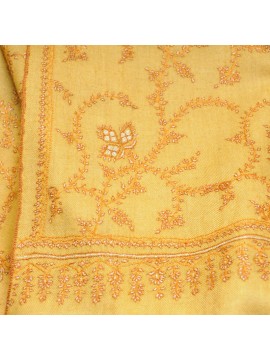 JULIA GOLD, hand-embroidered 100% cashmere pashmina stole