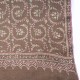 JULIA TAUPE, étole véritable pashmina 100% cachemire brodé main