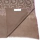 JULIA TAUPE, étole véritable pashmina 100% cachemire brodé main