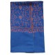 ASHA NOIR, hand-embroidered 100% cashmere pashmina stole