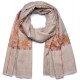 ASHLEY GOLD, echte handbestickte Pashmina-Schal 100% Kaschmir