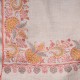 ASHLEY GOLD, Real embroidered pashmina shawl 100% cashmere