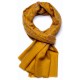 ASHLEY GOLD, echte handbestickte Pashmina-Schal 100% Kaschmir