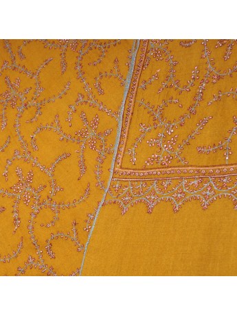 ASHLEY GOLD, Real embroidered pashmina shawl 100% cashmere