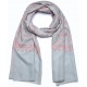 ASHLEY GOUD, met de hand geborduurde 100% cashmere pashmina sjaal