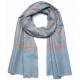 ASHLEY GOUD, met de hand geborduurde 100% cashmere pashmina sjaal