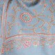 ASHLEY GOLD, Real embroidered pashmina shawl 100% cashmere