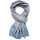 ASHLEY ORO, scialle vera Pashmina 100% cashmere ricamata a mano