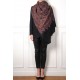 ASHLEY GOLD, echte handbestickte Pashmina-Schal 100% Kaschmir