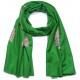 ASHLEY GOUD, met de hand geborduurde 100% cashmere pashmina sjaal