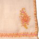 ASHLEY GOLD, Real embroidered pashmina shawl 100% cashmere