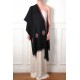 ASHLEY GOUD, met de hand geborduurde 100% cashmere pashmina sjaal