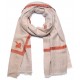 ASHLEY GOLD, echte handbestickte Pashmina-Schal 100% Kaschmir