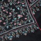 IDA BLACK, hand-embroidered 100% cashmere pashmina shawl