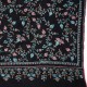 IDA BLACK, hand-embroidered 100% cashmere pashmina shawl