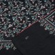 IDA BLACK, hand-embroidered 100% cashmere pashmina shawl