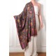 ASHLEY GOLD, Real embroidered pashmina shawl 100% cashmere