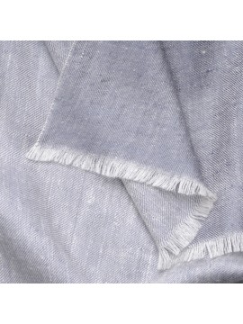 SACHA GRIGIO, Stola in vera pashmina 100% cashmere reversibile