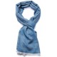 SACHA INDIGO, genuine Pashmina 100% cashmere reversible stole