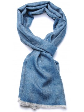 SACHA INDIGO, genuine Pashmina 100% cashmere reversible stole