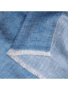 SACHA INDIGO, stola reversibile in Pashmina 100% cashmere