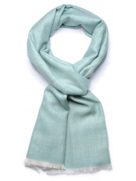 SACHA MINT, genuine Pashmina 100% cashmere reversible stole