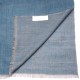 SACHA BLUE, Handwoven cashmere pashmina Stole REVERSIBLE