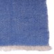 Genuine pashmina 100% cashmere reversible denim blue / natural beige