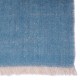 SACHA BLUE, Handwoven cashmere pashmina Stole REVERSIBLE