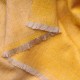 SWAN JAUNE, châle véritable Pashmina 100% cachemire réversible