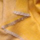 SWAN YELLOW Handwoven cashmere pashmina Shawl reversible