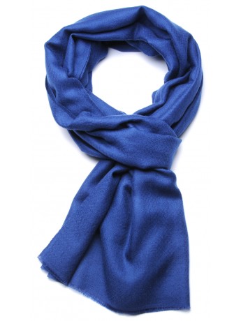 Handwoven cashmere pashmina Stole Azure blue