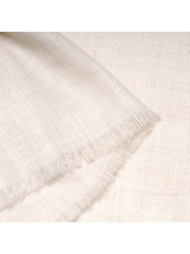 YANDER IVORY, 100% hand-spun cashmere Pashmina shawl