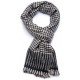 KORZOK HOUNDSTOOTH, thick 100% hand-spun cashmere Pashmina scarf