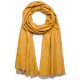 SWAN JAUNE, châle véritable Pashmina 100% cachemire réversible