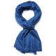 Echte Pashmina Stola Entenblau 100% Handgewebter Kaschmir