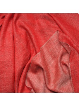 SACHA RED, Handwoven cashmere pashmina Stole REVERSIBLE