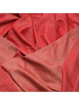 SWAN RED, Handwoven cashmere pashmina Shawl reversible